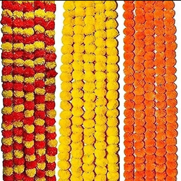 Artificial MarieGold Flowers for Decoration & Festivals - Picture 7 of 8